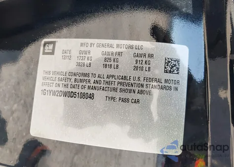 2013 Chevrolet Corvette Grand Sport from USA, damaged, VIN 1G1YW2DW0D5108048